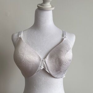 BALI White Floral Lace Bra